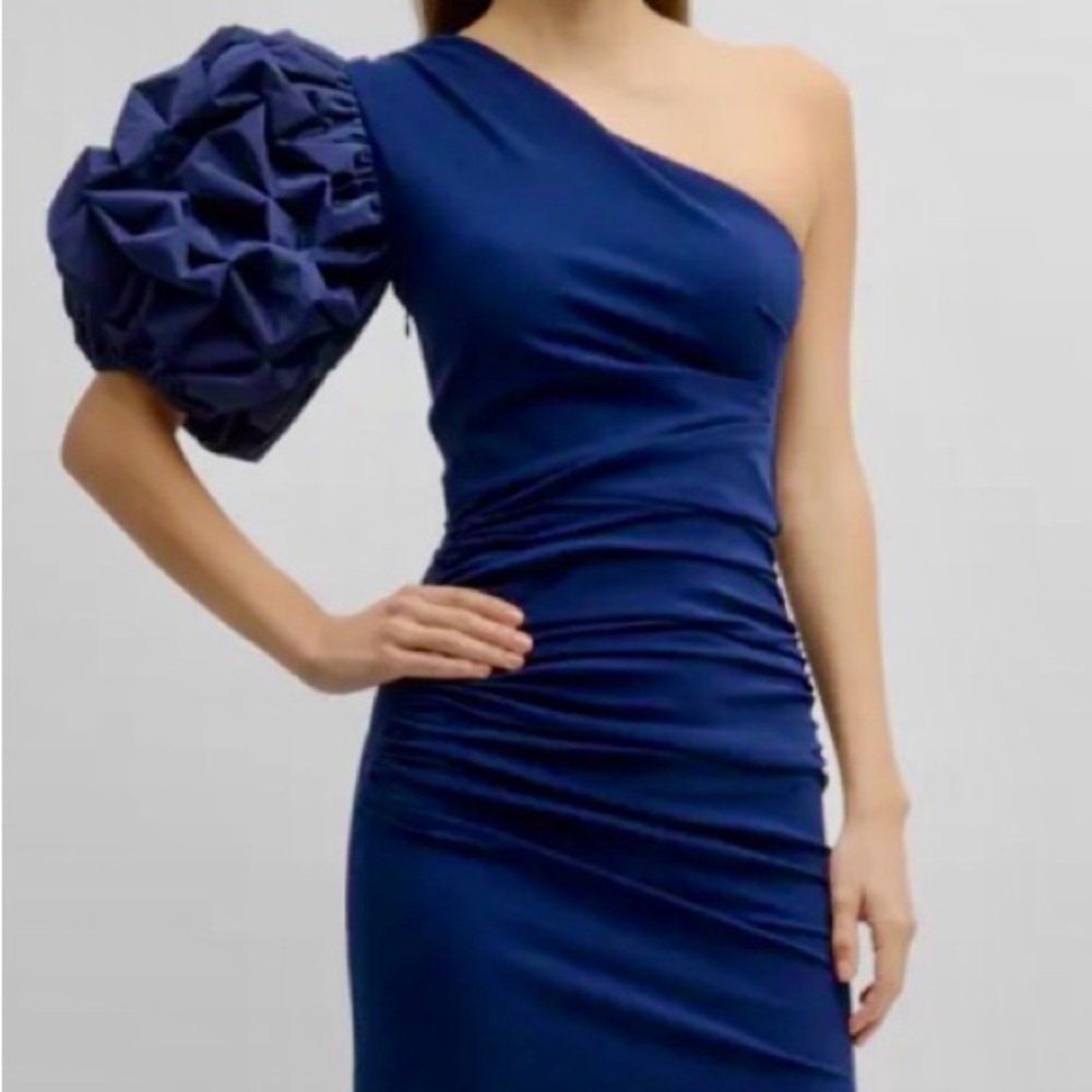 Chiara Boni La Petite Robe one-shoulder Ruffle-Sleeve Trumpet Gown $1190.00 - Picture 3 of 16